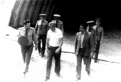 Посещение части секретарями райкома КПУ (1981 г.)